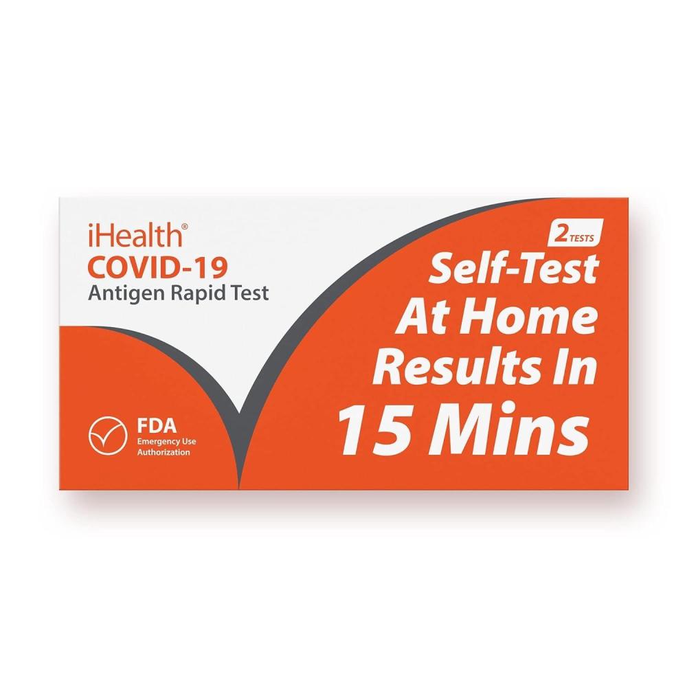 imageiHealth COVID19 Antigen Rapid Test 1 Pack 2 Tests Total FDA EUA Authorized OTC atHome Self Test Results in 15 Minutes with Noninvasive Nasal Swab Easy to Use ampamp No Discomfort