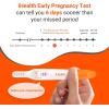 imagePregnancy Test Strips Kit with Cup iHealth Early Detection HighSensitivity HCG Tests Detect 6 Days Sooner Over 99 Accurate Individually Wrapped Includes 3 Sticks  10 Strips Pruebas de Embarazo1 Count Pack of 2