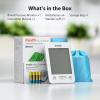 imageiHealth Accu Luminate Arm Blood Pressure Monitor  45quot Large TriColor WHOBased LCD Clinically Validated Accuracy Irregular Heartbeat Alert Bluetooth Cloud Sync Adjustable Large 86quot17quot CuffWhite