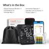 imageiHealth Accu Luminate Arm Blood Pressure Monitor  45quot Large TriColor WHOBased LCD Clinically Validated Accuracy Irregular Heartbeat Alert Bluetooth Cloud Sync Adjustable Large 86quot17quot CuffBlack