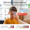 imageiHealth Infrared Digital Thermometer for Adults and Kids Baby Thermometer with 3in1 Mode ampamp 3Color Prompt Fever Alarm ampamp Silent Mode Forehead ampamp Object Detection 40 Memory Storages PT9L BlueBlue