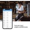 imageiHealth Lina Smart Digital Body Weight ScaleBathroom Scale With Stepon Technology 400 Lb High Accuracy 01 Lb BMI Smart Scale White LbKg