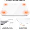 imageiHealth Lina Smart Digital Body Weight ScaleBathroom Scale With Stepon Technology 400 Lb High Accuracy 01 Lb BMI Smart Scale White LbKg