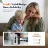 imageiHealth Touchless Thermometer for Adults and Kids ColorCoded Alert ampamp Silent Mode 1Second Accurate Fever Check Portable for Home Travel Use  PT2L BlackBlack