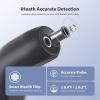 imageiHealth Touchless Thermometer for Adults and Kids ColorCoded Alert ampamp Silent Mode 1Second Accurate Fever Check Portable for Home Travel Use  PT2L BlackBlack