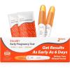 imagePregnancy Test Strips Kit with Cup iHealth Early Detection HighSensitivity HCG Tests Detect 6 Days Sooner Over 99 Accurate Individually Wrapped Includes 3 Sticks  10 Strips Pruebas de Embarazo1 Count Pack of 2