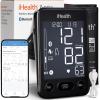 imageiHealth Accu Luminate Arm Blood Pressure Monitor  45quot Large TriColor WHOBased LCD Clinically Validated Accuracy Irregular Heartbeat Alert Bluetooth Cloud Sync Adjustable Large 86quot17quot CuffBlack
