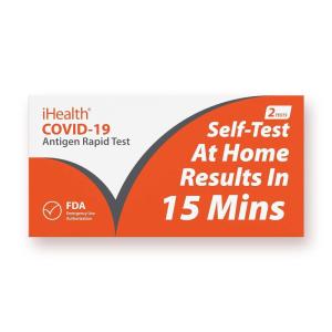 imageiHealth COVID19 Antigen Rapid Test 1 Pack 2 Tests Total FDA EUA Authorized OTC atHome Self Test Results in 15 Minutes with Noninvasive Nasal Swab Easy to Use ampamp No Discomfort