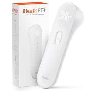 imageiHealth NoTouch Forehead Thermometer for Adults Kids Babies  1s Fast Accurate 3 UltraSensitive Sensors Quiet Vibration Feedback Digital Large LED Digits Easy to Use for Home ampamp Nurses PT3