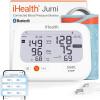 imageiHealth Jurni Smart Blood Pressure Monitor for Home Use Rechargeable amp HighContrast Dual Display Upper Arm Blood Pressure Cuff for 2 Users Clinically Validated AppEnabled for iOS amp Android