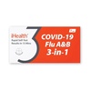image:imageiHealth COVID19 Flu AampB 3in1 Antigen Rapid Test Results in 15 Minutes FDA Authorized OTC Flu amp COVID Home Test with Noninvasive Nasal Swab Easy to Use amp No Discomfort 1 Pack 1 Tests Total